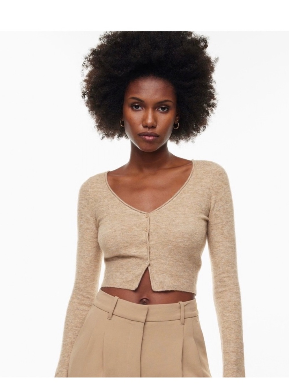 Aritzia Wilfred Cashmere/Wool Santorini Cardigan
